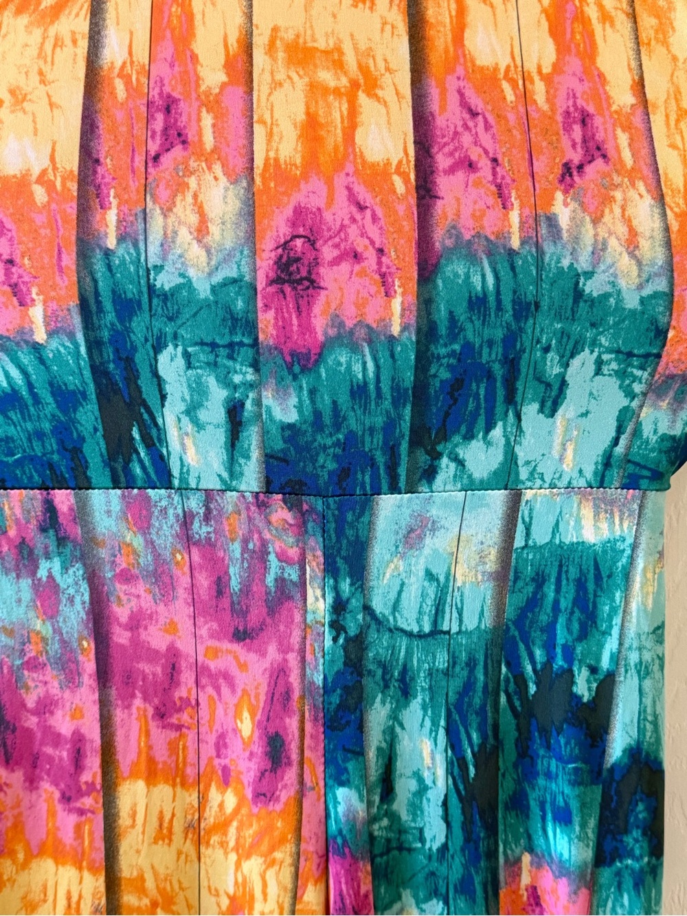 Women’s Multicolor Tie-Dye Halter Jumpsuit - Picture 5 of 6